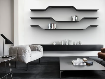 SET 5 - Powder coated steel wall shelf by VIDAME EDITIONS - view 2